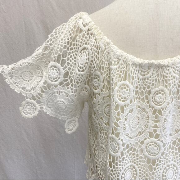 Nightcap by Carisa Brambles Carmen ivory crochet top Size 2 US Size Small - Picture 10 of 16